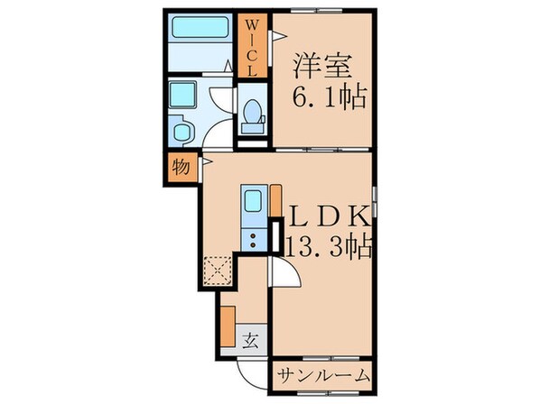 クラールⅡの物件間取画像